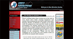 Desktop Screenshot of newdirectionhockey.com